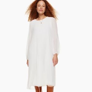 New Aritzia Wilfred Daydreamer Midi Dress Matte Pearl XXS XS